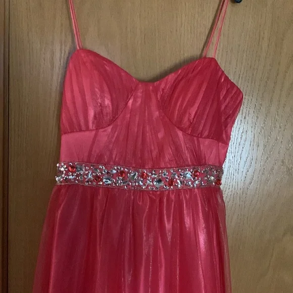 Red Cinderella Prom Dress - Picture 3 of 10